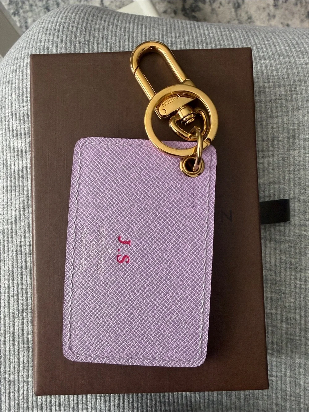 Louis Vuitton Bag Charm with Initials
